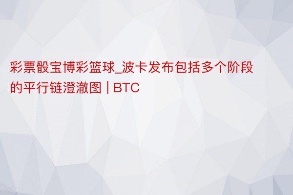 彩票骰宝博彩篮球_波卡发布包括多个阶段的平行链澄澈图 | BTC